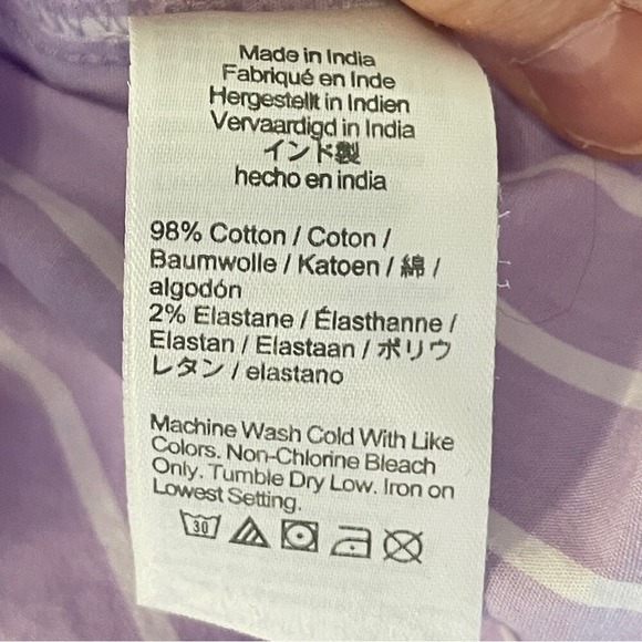 J.CREW Women's Striped Modern Button-Up Shirt, Large‎ - Picture 6 of 7